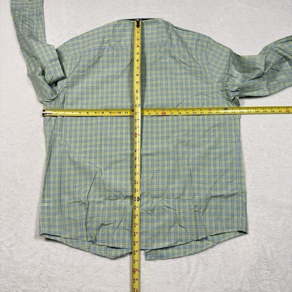 UntuckIt Shirt Mens 2XL Green Plaid Long Sleeve Button Down NEW - Picture 5 of 8